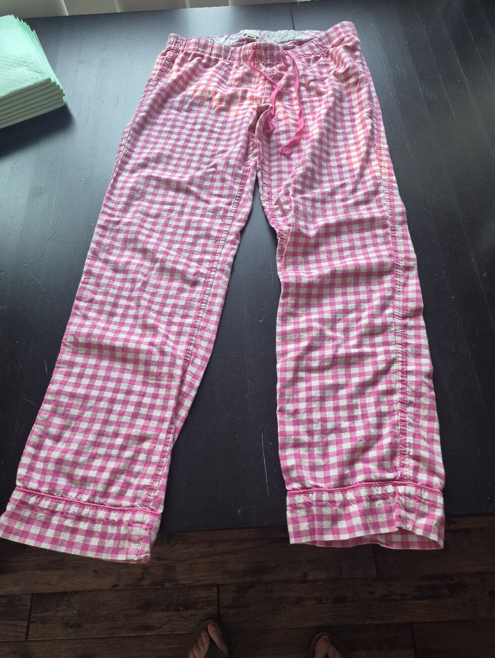 J CREW Sz SM, Pink Gingham Pajama Pants